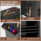 Tool Chest, 5 Drawer Rolling Tool Storage Cabinet with Detachable Top Tool Box, Metal Tool Cart with Lockable Wheels & Sliding Drawers for Garage, Workshop