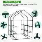Premium 56-Inch Walk-In Large Garden Greenhouse W/ Observation Windows