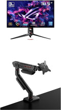 ASUS ROG Swift 32” 4K OLED Gaming Monitor (PG32UCDP) ROG Ergo Monitor Arm (AAS01)