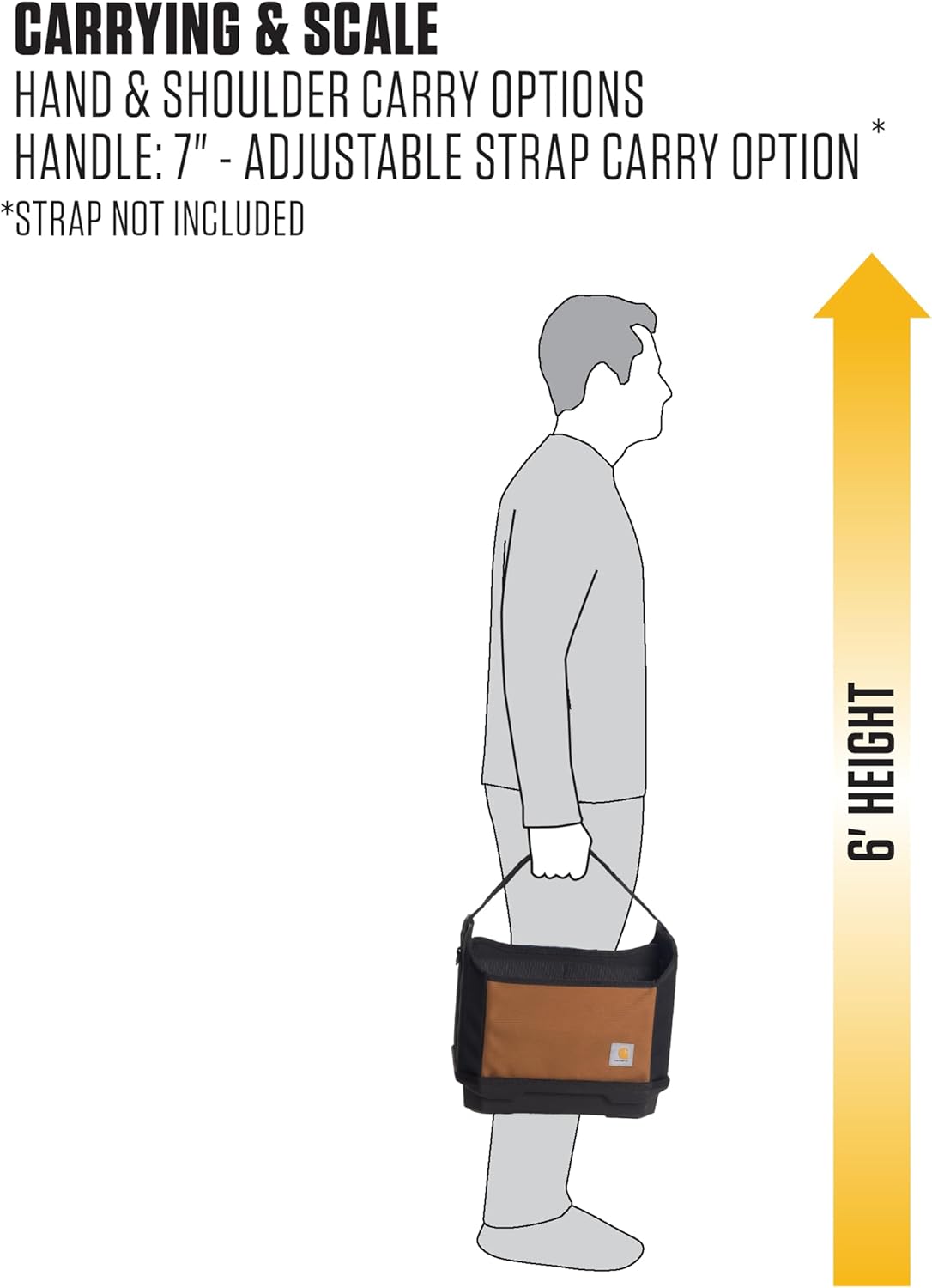 Carhartt Station Tool Organizer, Durable, Water-Resistant, Station Tool Tote