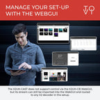 ToVi X2 Series 4K Network Video Streamer AV Over IP Encoder - H.264 H.265 IPTV Livestream with Audio Embed - HDMI Loop Out - Supports Unicast  MultiCast  Audio-Only Stream (X2UH-CAST)