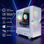 STGAubron Gaming PC Computer Desktop  Radeon RX 580 16G  Intel Core i7 up to 3.9G  16G RAM  512G SSD  WiFi 6  BT 5.0  RGB Fan x3  Windows 11 Home