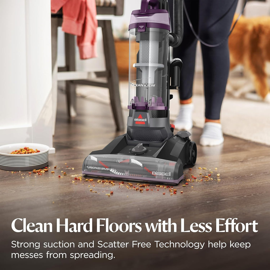 Bissell CleanView Upright Vacuum with Pet Hair Brush Roll, Powerful Suction, Pet Hair Tools, Large Dirt Container, 4438