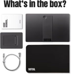SOTSU FlipAction Elite 16" Portable Monitor | 4K |Super Compact | Pivot Rotate | 3840x2400 DCI P3 | 60Hz | 450 Nits | Full Metal CNC | Perfect Match for Mac and Windows (Space Black)