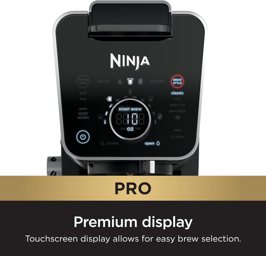 Ninja Drip Coffee Maker With K Cup Combo, DualBrew Pro Specialty Coffee System, Coffee Machine Compatible with K-Cup Pods, 12 Cup Single Serve Coffee Makers with Paper Filter, CFP301