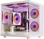 Gaming PC Desktop Computer - Ryzen 5 5500 (6Core 12Threads Up to 4.2G) Radeon RX 6500XT 4GB  16GB DDR4 RAM  512GB NVME SSD  Wi-Fi 6  Prebuilt Tower Computer for Home and Office