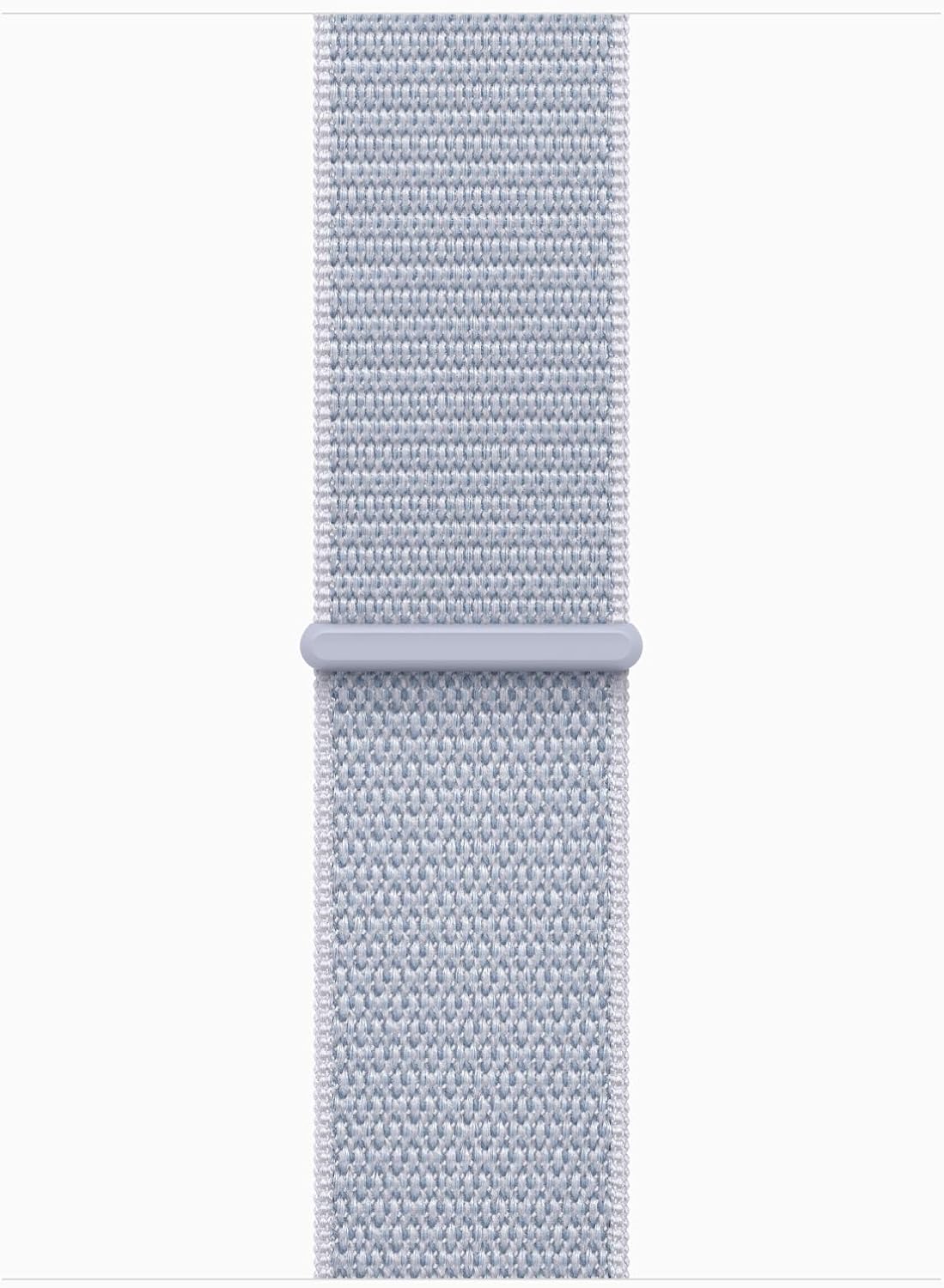 Apple Watch Series 10 GPS  42mm - Silver Aluminum Case with Blue Cloud Sport Loop (Renewed)