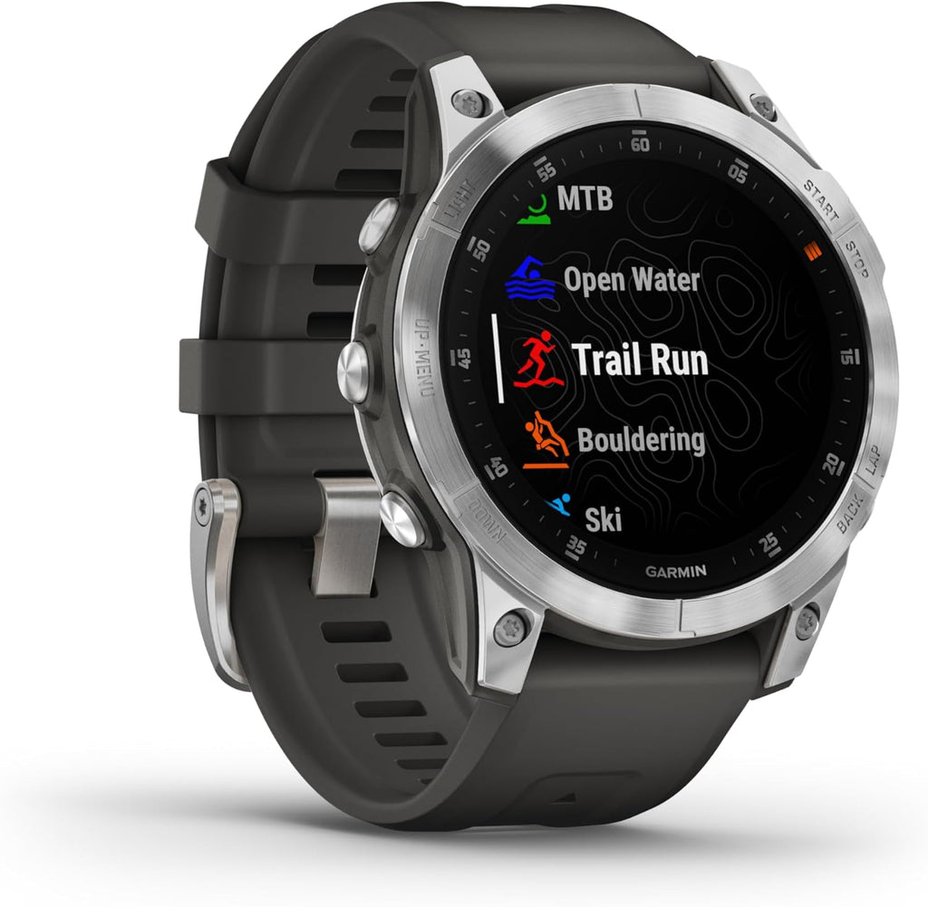 Garmin epix Gen 2  Premium Active smartwatch  Touchscreen AMOLED Display  Adventure Watch with Advanced Features  Slate Steel (Renewed)