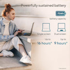 ASUS Zenbook Duo Laptop  Dual 14” OLED 3K 120Hz Touch Display  Evo  Intel Core Ultra 9 285H  Intel Arc Graphics  32GB RAM  1TB SSD  Windows 11  UX8406CA-PS99T