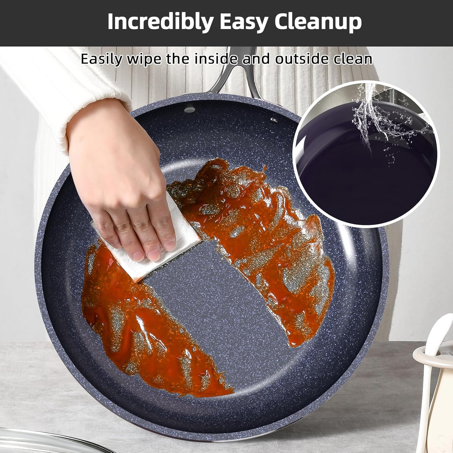 Nuwave Lux 13pc Forged Lightweight Cookware Set PFAS Free, Healthy G10 Duralon Ceramic Coating, Ultra Non-Stick, Stay-Cool Handles, Works on All Cooktops & Induction Ready