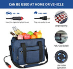Electric Car Cooler for Vehicles, 26 QT Cooler, Folding and Portable Cool Bag for Cooling Pre-Cooled Food & Drinks, (Not Refrigerator, AC Adapter Not Include