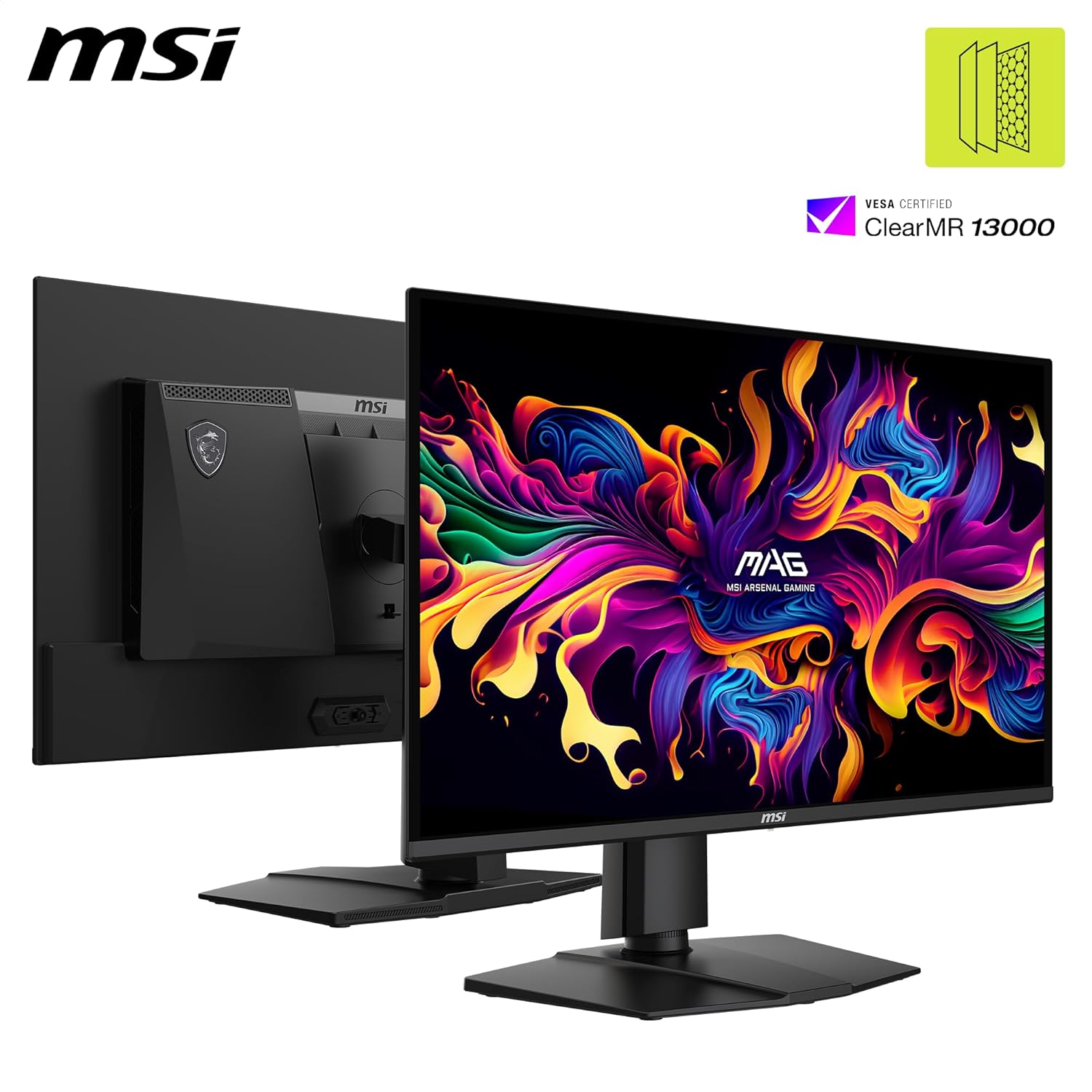 msi MAG 274QP QD-OLED X24 27-inch 2560 x 1440 (QHD) Gaming Monitor  240Hz  Adaptive-Sync  HDMI  DisplayPort  VESA Mountable  Tilt  Height Adjustable  Speaker  0.03ms  Black