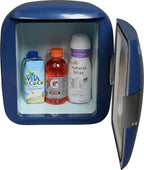 Uber Appliance UB-XL1 Uber Chill 12 Can Retro Personal Mini Fridge (Navy Blue)