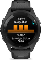 Garmin Forerunner 265 Running Smartwatch  Colorful AMOLED Display  Training Metrics and Recovery Insights  Black and Powder Gray (Renewed)