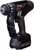 18V Dual Function Rotary Hammer/Drill Driver with 5-Stage Torque Clutch, LED Work Light, SDS-Plus Chuck, 1/4” Hex Drive Adapter by Huskie Tools - SDS Kit w/ 1 Battery, Charger & Tool Bag