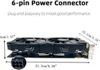 QTHREE Geforce GTX 960 4GB Graphics Card, GDDR5 128-bit, DP, HDMI, DVI, Video Card for PC, Computer GPU, PCI Express x16