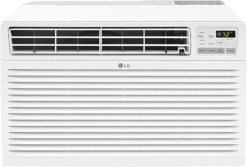 LG 10,000 BTU Through the Wall Air Conditioner, 115V, Cools up to 440 Sq. Ft. for Bedroom, Living Room, Apartment, with Remote, 3 Cool & Fan Speeds, Wall AC Unit, White