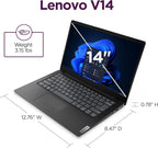 Lenovo 14 G4 - Laptop for Business - Intel Core i7-13620H - 14" FHD Display - 8GB RAM (upgradable to 16GB) - 256GB Storage (upgradable to 1TB) - Windows 11 Home - Thin & Portable - Business Black
