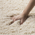 SAFAVIEH California Shag Collection Area Rug - 8' x 10', Ivory, Non-Shedding & Easy to Clean, Ultra Plush Thick Pile, Ideal for Living Room, Bedroom, Dining Space (SG151-1212)