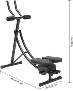 Ab Machine for Home Gym, Ab Workout Equipment for Women, Foldable, Knee Protection, Abdominal Trainer for Stomach Workout