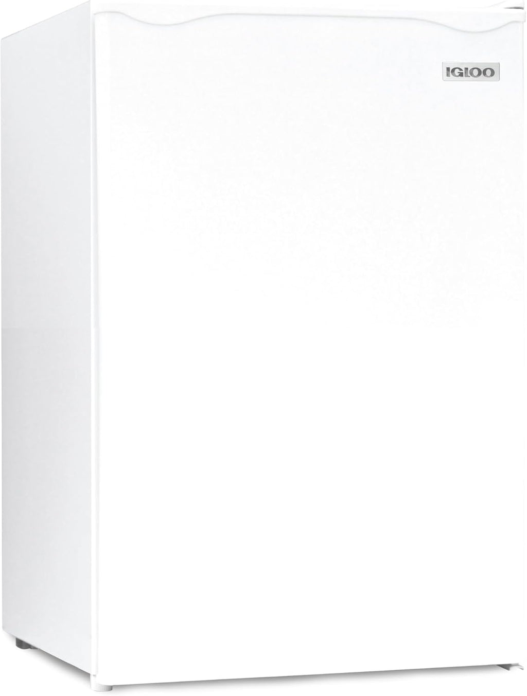 Igloo 2.6 Cu.Ft Mini Fridge with Freezer- Single Door Compact Refrigerator with Glass Shelves for Homes, Dorms & Offices- Keep Snacks, Drinks & Frozen Foods Cool with Temperature Control Fridge- White