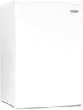 Igloo 2.6 Cu.Ft Mini Fridge with Freezer- Single Door Compact Refrigerator with Glass Shelves for Homes, Dorms & Offices- Keep Snacks, Drinks & Frozen Foods Cool with Temperature Control Fridge- White