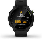 Garmin Forerunner 55  GPS Running Watch with Daily Suggested Workouts  Up to 2 weeks of Battery Life  Black (Renewed)