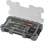 CRAFTSMAN OVERDRIVE 64-Piece Gunmetal Chrome Mechanics Tool Set, Standard SAE/Metric Socket Set, with Hard Case (CMMT99064)