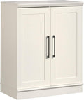 HomePlus Small Kitchen Pantry Storage Cabinet with Adjustable Shelves, Living Room Storage Cabinet, Soft White Finish