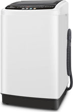 Nictemaw Portable Washing Machine 20Lbs Portable Washer Machine with 10 Programs 8 Water Levels, 2.8 Cu.ft Washer and Dryer Combo with Drain Pump, Compact Laundry Machine for Apartments- Glass Cover