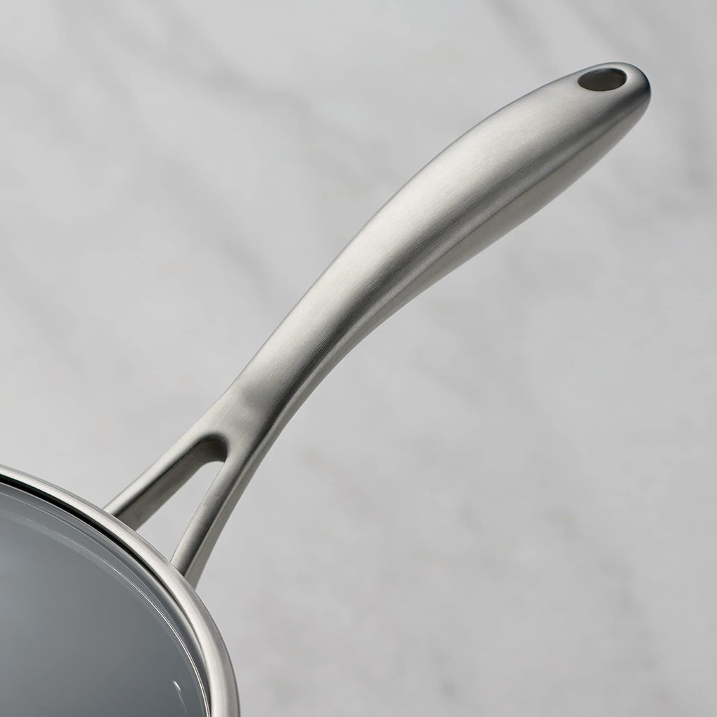 Tramontina OnyxPro Hard Anodized Non Stick 4-Quart Large Sauce Pan with Glass Lid, Oven Safe
