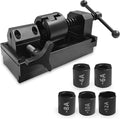 Fitting Installation Tool Kit for 4AN-12AN Hoses, Universal an Hose Assembly Tool & Fuel Line Fittings Removal Tool with 6 Dies (4,6,8,10,12AN) - Works with CPE & All Brands Fuel Lines