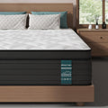 Sleepmax Extra Firm Queen Size Mattress 12 Inch - Deep Sleep Hybrid Mattress Pressure Relief - Cooling Bed in a Box for Back & Side Sleepers - 365-Night Trial, Forever Warranty, Fiberglass-Free