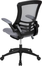 Flash Furniture Kelista Office Chair, Ergonomic, Mid-Back, Dark Gray Mesh with Swivel