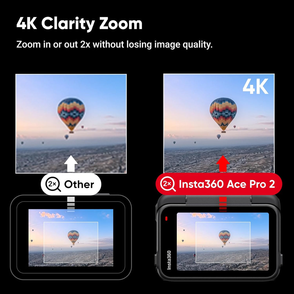 Insta360 Ace Pro 2 Dual Battery Bundle - 8K Waterproof Action Camera Co-Engineered with Leica  1/1.3" Sensor  Dual AI Chip  Leading Low Light  Superior Audio