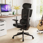 EUREKA ERGONOMIC Lena Mesh Office Chair, Ergonomic Office Chair, High Back Desk Chair with Oversized Headrest, Home Office Desk Chairs for Home & Ofiice, Work Chair, Black