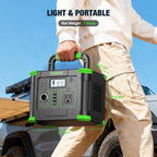 Portable Power Station 330W  288.6Wh Solar Generator with 60W USB-C PD Output  110V Pure Sine Wave AC Outlet  5W Wireless Charging  330W Backup Lithium Battery for Outdoor Camping Travel Hunting Home