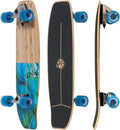 Flow Surf Skates Cruiser - 32"x10" 7-Ply North American Maple Deck with Exotic Veneer, Carving Truck, Fully Assembled, Supports up to 275 lbs for Surf-Like Carving