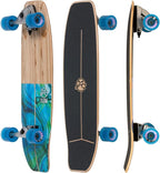 Flow Surf Skates Cruiser - 32"x10" 7-Ply North American Maple Deck with Exotic Veneer, Carving Truck, Fully Assembled, Supports up to 275 lbs for Surf-Like Carving