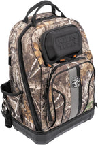 Klein Tools 62800BPCAMO Backpack Tool Bag, Tradesman Pro Extra-Large 40-Pocket Jobsite Camo Tool Backpack with Molded Bottom, Charging Port