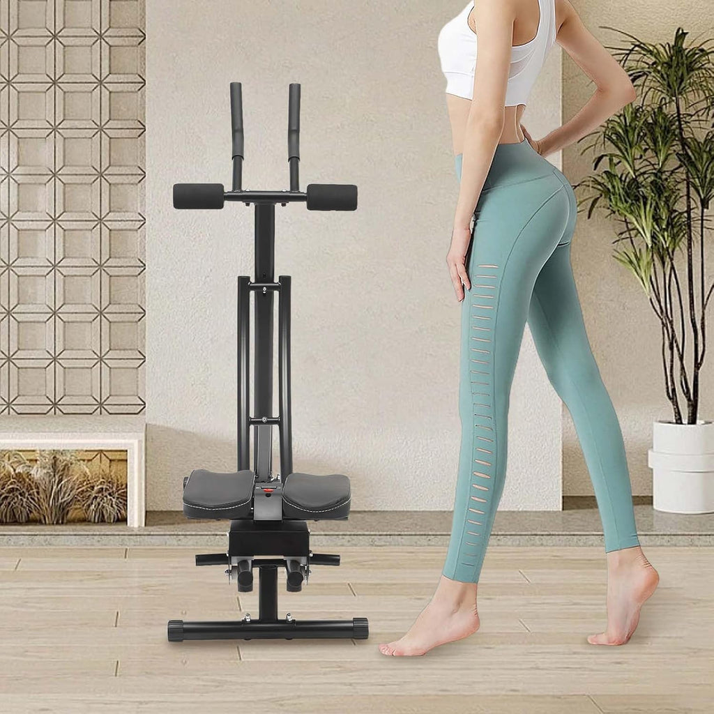 Ab Machine for Home Gym, Ab Workout Equipment for Women, Foldable, Knee Protection, Abdominal Trainer for Stomach Workout