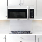 Farberware 1.7 Cu. Ft. Over-the-Range Microwave Oven – 1000 Watts Power, Auto Cook Settings, Defrost, Easy Clean and Child Safety Lock - White