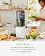 Nama J2 Cold Press Juicer Self Feeding for Hands Free Operation with Wide Mouth Hopper for Whole Recipe Loading, Zero Waste Masticating Juicer For More Juice, Less Pulp  Easy Cleanup & Assembly: Home & Kitchen
