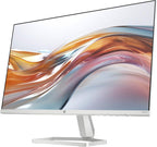 HP Series 5 524sw 24" 300 nits IPS FHD Monitor (Replaces M24FW) Adjustable Tilt  Flicker Free  Anti-glare  Ultra-thin  Low-Blue Light Filter  1x HDMI  White/Silver w/DKZ Hub USB Port Expander (2 Pack)
