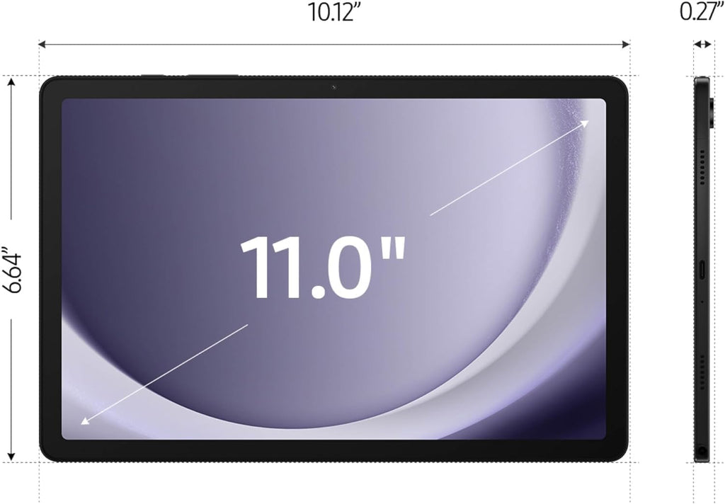 Samsung Galaxy Tab A9+ 11 inch 256GB Android WiFi Tablet  Big Screen  Quad Speakers  Upgraded Chipset  Multi Window Display  Slim  Light  Durable Design  Graphite with Accessories