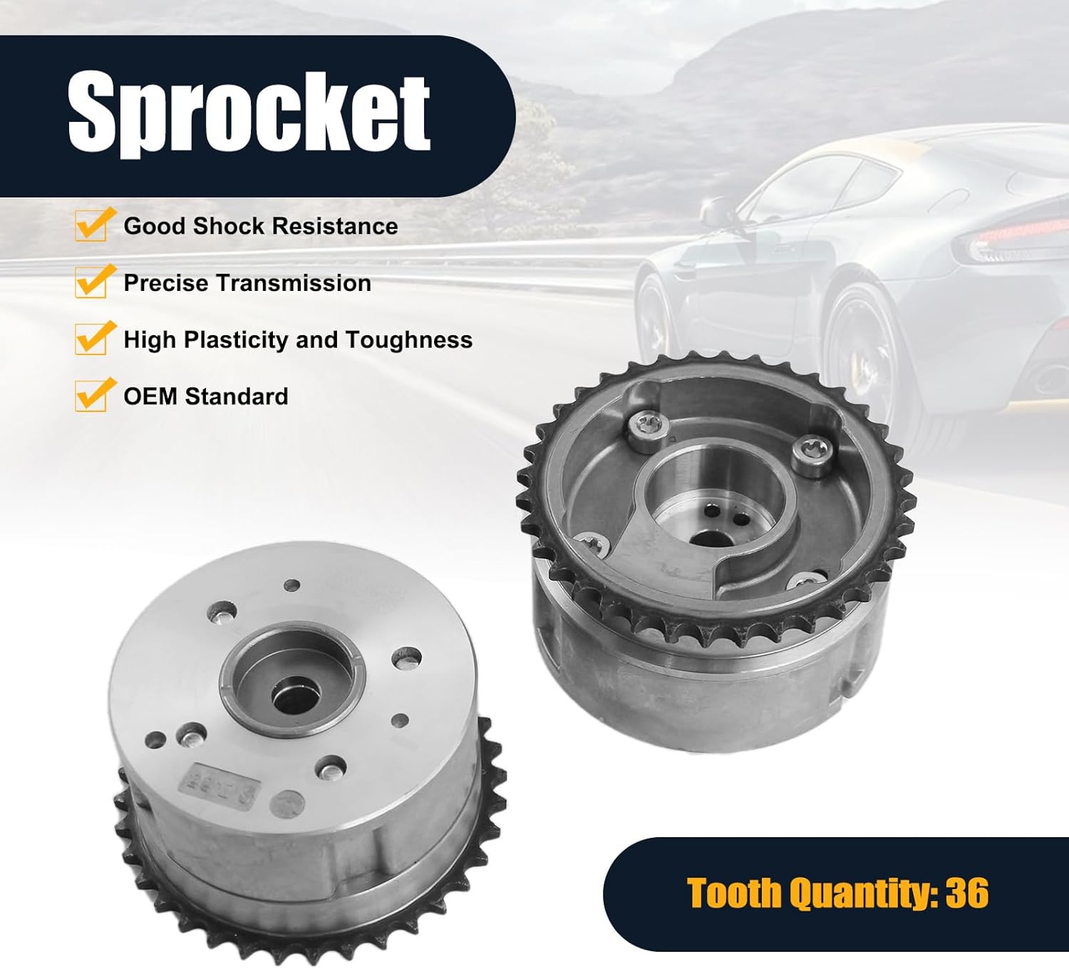 24321-2B620 Timing Chain Kit w/VVT Sprocket Fits for Hyundai Accent Elantra Kona Sonata Tucson Optima, for Kia Rio Forte5 Soul Optima G4FJ G4FD 243502B600 243702B610 1.6L Timing Chain Kit
