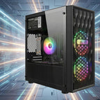 STGAubron Gaming PC Computer Desktop  AMD Ryzen 5 5500 up to 4.2GHz  GeForce RTX 3050 6G  16G DDR4  512G SSD  WiFi 6 5G & BT 5.2  RGB Fan x2  Windows 11 Home