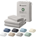 Eucalyptus Collection King Size Sheet w/Silver Ions | 100% Tencel | Ultra Soft | Cooling for Hot Sleepers | 18" Deep Pocket Grey