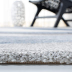 SAFAVIEH Hollywood Collection Area Rug - 9' x 12', Grey & Blue, Mid-Century Modern Design, Non-Shedding & Easy Care, Ideal for High Traffic Areas in Living Room, Bedroom (HLW766F)