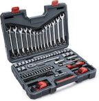 Crescent 128 Piece 3/8" Drive 12 Point Standard SAE/Metric Mechanics Tool Set - CTK128C